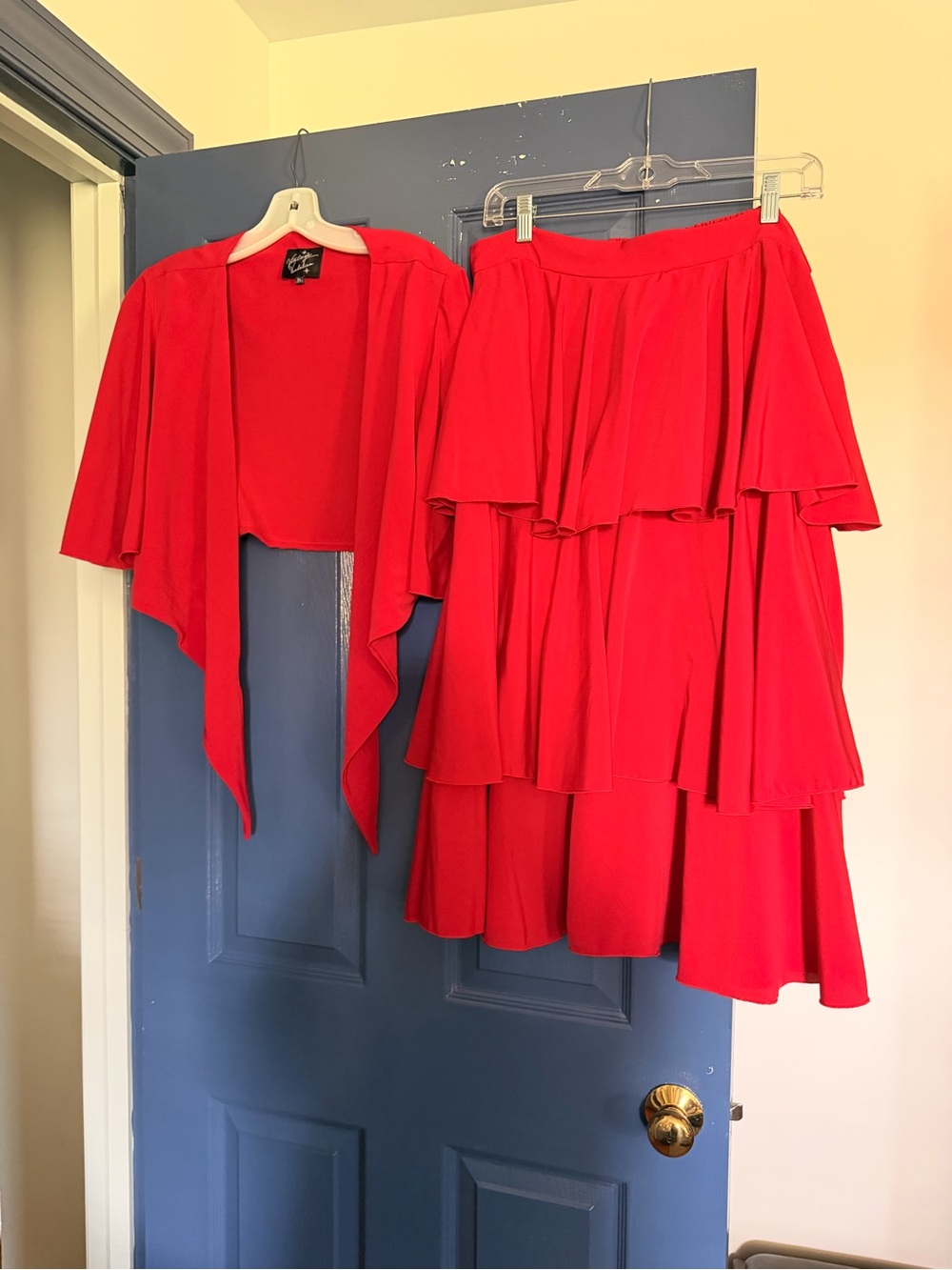 Vintage Vandalizm Carmen set in red XL